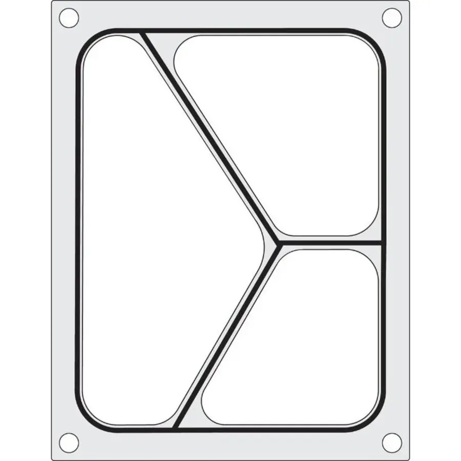 Cadre de scellage pour scelleuse de barquettes | Trois parties 227 x 178 mm
