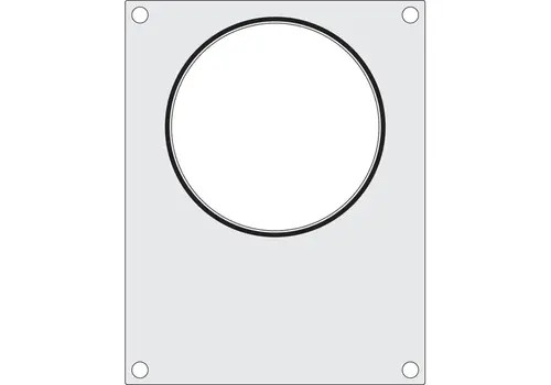  HorecaTraders Cadre de scellage pour scelleuse de barquettes | Récipient à soupe ø165 mm 