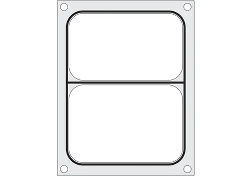  HorecaTraders Sealing frame for Tray Sealer | Two-part 227x178mm 