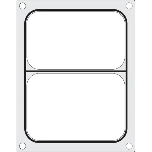  HorecaTraders Cadre de scellage pour scelleuse de barquettes | Deux parties 227 x 178 mm 