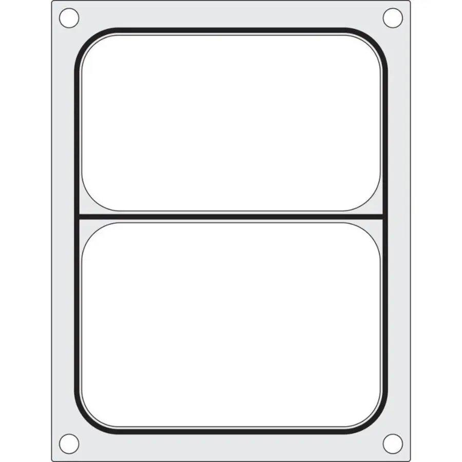 Cadre de scellage pour scelleuse de barquettes | Deux parties 227 x 178 mm