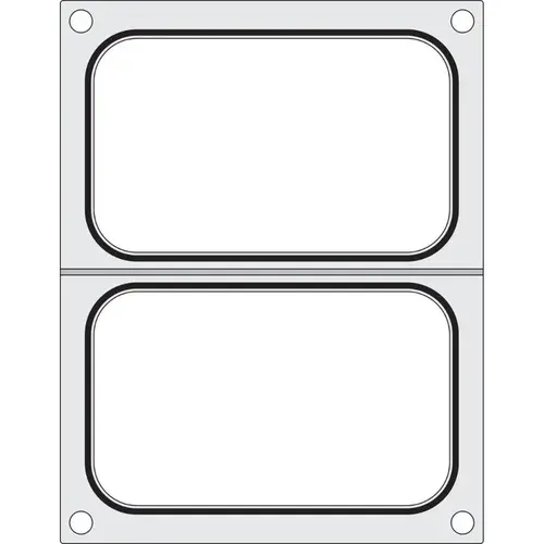  HorecaTraders Seal frame for Traysealer | 2x 178x113mm 