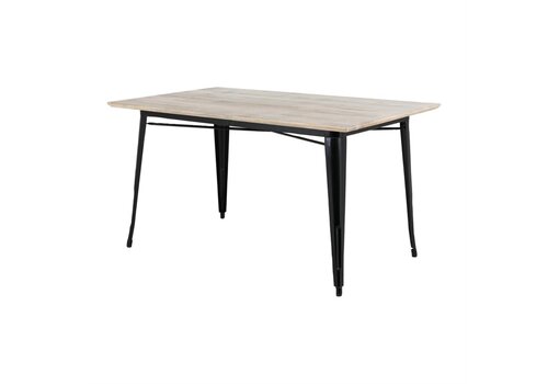  Bolero Bolero | Dining table with mango wood top | Black legs | 1450mm 