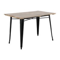Bolero | Dining table with mango wood top | Black legs | 1200mm