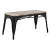 Bolero Bench | Mango Wood Slats | Black 850 mm (2 pieces)