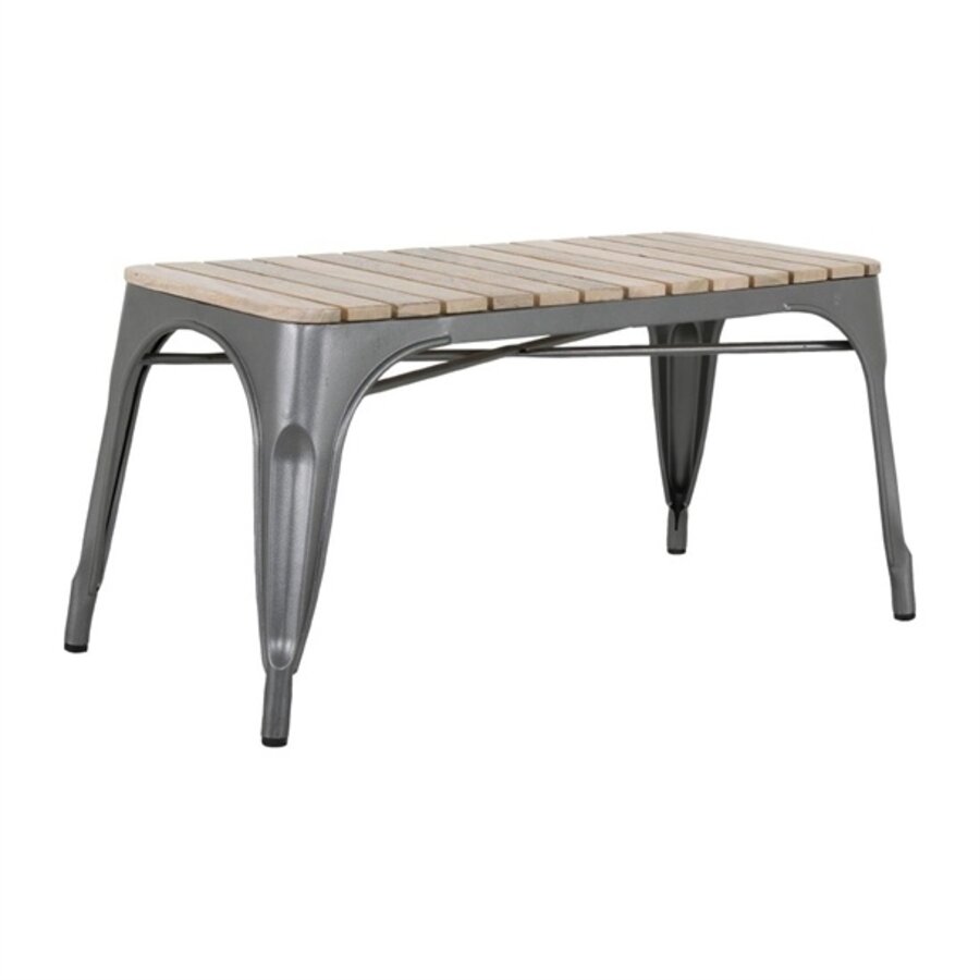 Banc Bolero | Lattes en bois de manguier | Noir 850 mm (2 pièces)