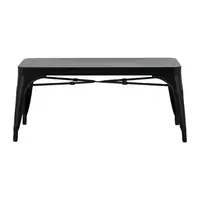 Bench | Metal | Bolero | Black | 100cm | 2 pieces