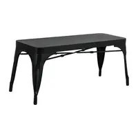 Bench | Metal | Bolero | Black | 100cm | 2 pieces