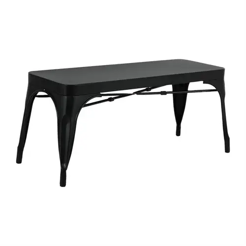  Bolero Bench | Metal | Bolero | Black | 100cm | 2 pieces 