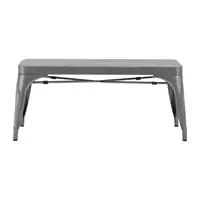 Bench | Metal | Bolero | Dark Gray | 100cm | 2 pieces