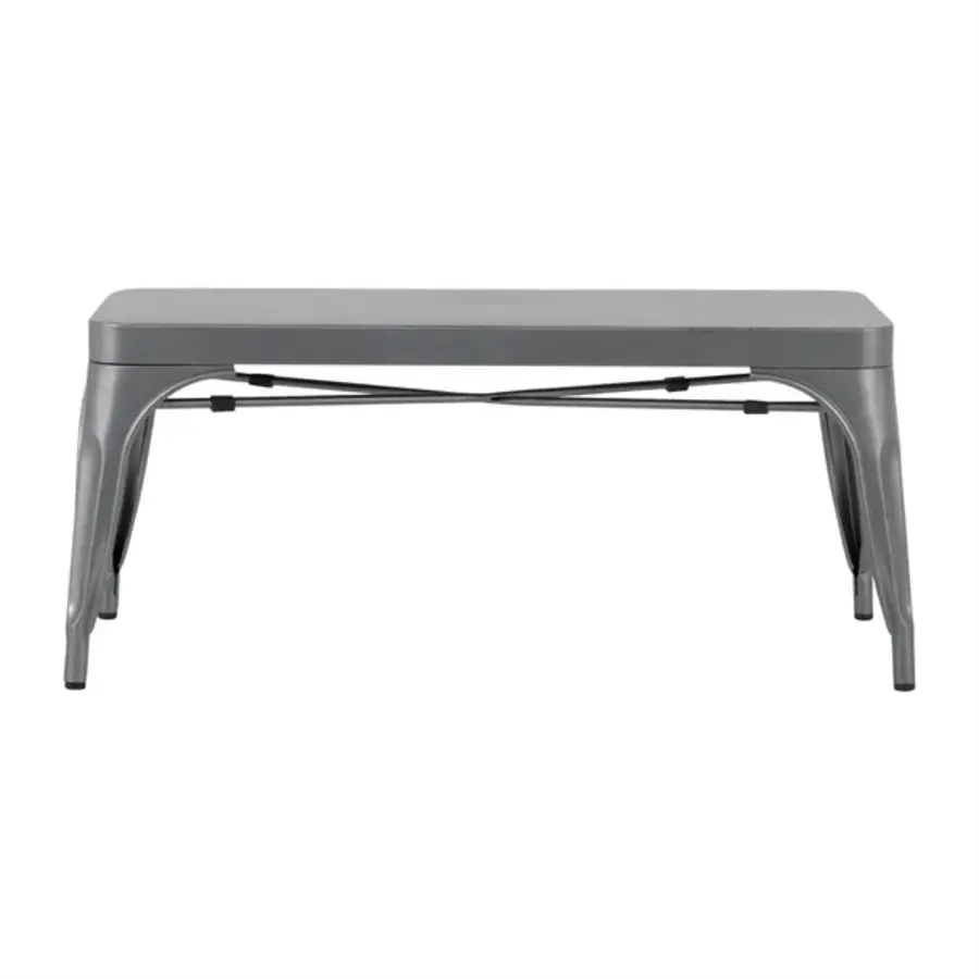 Banc | Métal | Bolero | Gris foncé | 100 cm | 2 pièces