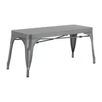 Bench | Metal | Bolero | Dark Gray | 100cm | 2 pieces
