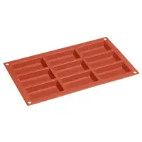 Silikon-Kuchenform | 9 Kuchen | 29 (L) x 17,1 (B) x 1,3 (H) cm