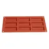 HorecaTraders Silicone Cakevorm | 9 cakes | 29(L)x17,1(B)x1,3(H)cm