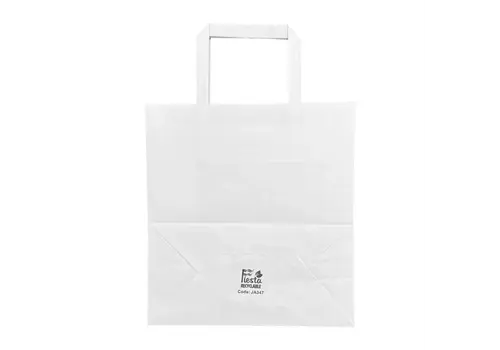  HorecaTraders White bags | Paper | Medium | 250 pieces 