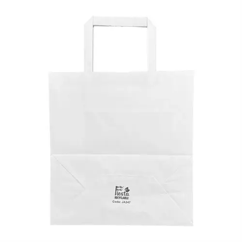  HorecaTraders White bags | Paper | Medium | 250 pieces 