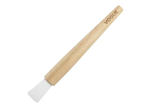  HorecaTraders Ronde Bakkwast | 25 mm | Houten handvat | PP-borstelharen 