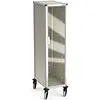 HorecaTraders Tray trolley | 10 tiers | Top shelf | Braked | 46x68.7x163.5(h)cm