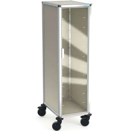  HorecaTraders Tray trolley | 10 tiers | Top shelf | Braked | 50.5x68.7x163.5(h)cm 