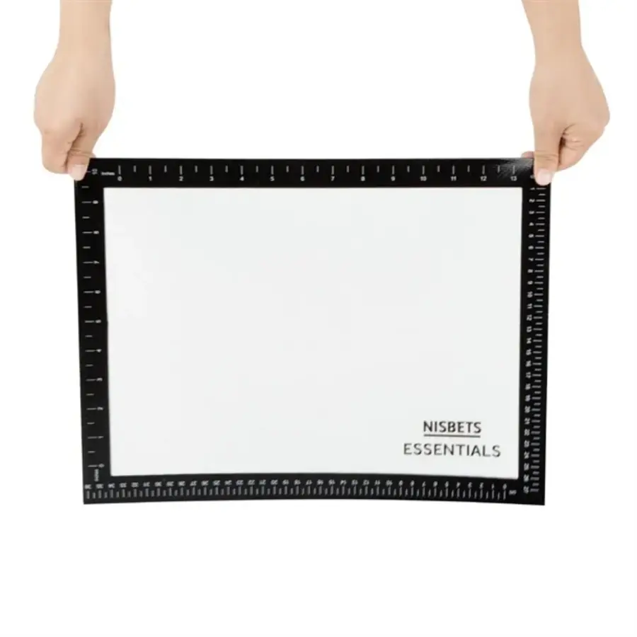 Tapis de cuisson en silicone | 400 x 300 mm | Qualité alimentaire | Noir