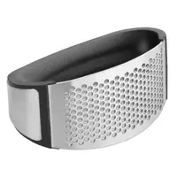 Knoblauchpresse | Gebogen | Edelstahl | 90 g | 10,5 x 5,1 x 6,8 cm