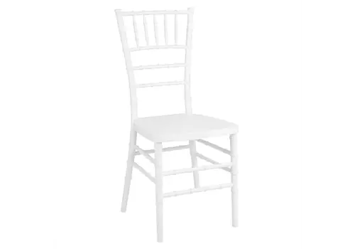 HorecaTraders Chairs | White | Polypropylene | Stackable | 91.8(H) x 47.3(W) x 41.5(D)cm | Pack of 4 