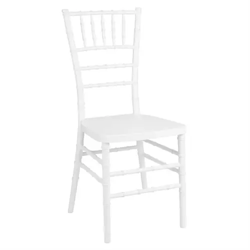  HorecaTraders Chairs | White | Polypropylene | Stackable | 91.8(H) x 47.3(W) x 41.5(D)cm | Pack of 4 