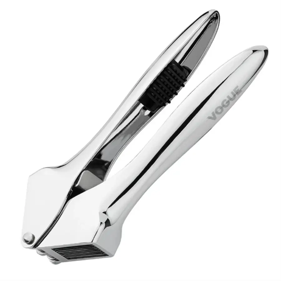 Garlic press stainless steel | 4x7x19 cm | Ergonomic handle