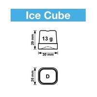 Ice cube machine | 21 kg/24h | Air-cooled | 4 kg hopper | 355x404x590 mm