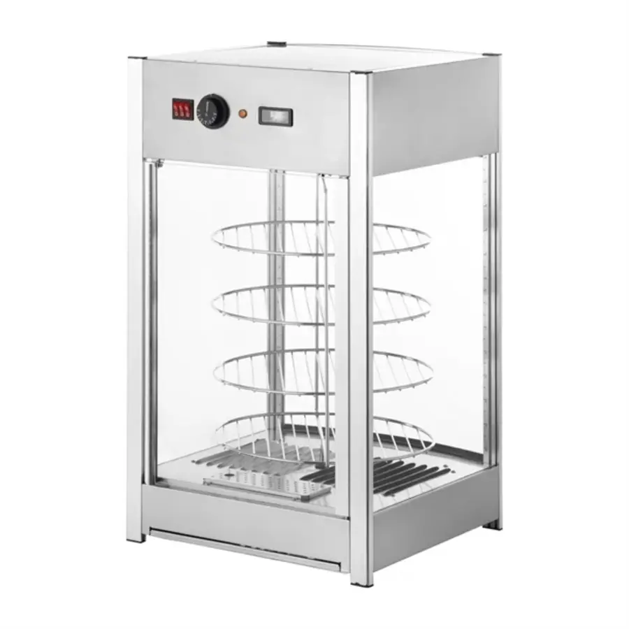 Heated Pizza Display | Steel | Up to 4 14-inch pizzas | 78.5(h) x 46(w) x 44.8(d)cm