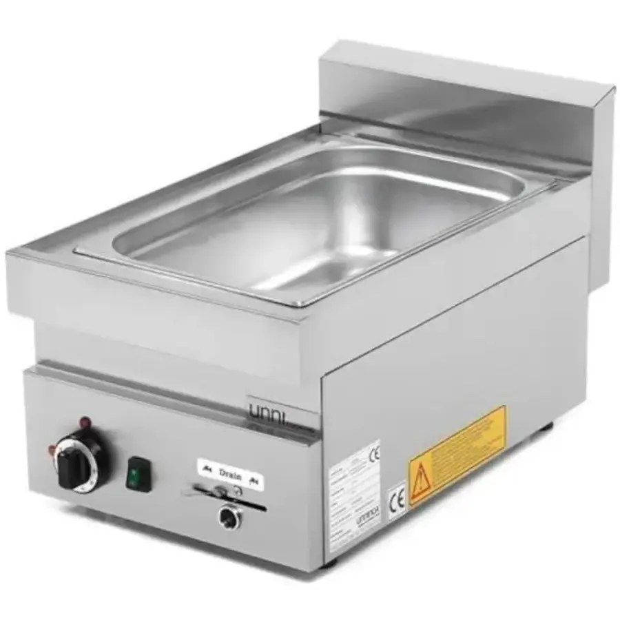 Elektrisches Bain-Marie | Edelstahl | 1/1 GN | 30–90 °C | 230 V | 40 × 65 × 30 (H) cm