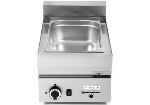 HorecaTraders Bain-marie électrique | Acier inoxydable | 1/1 GN | 30-90 °C | 230 V | 40 x 65 x 30 (h) cm 