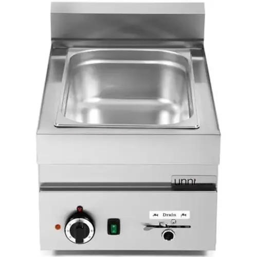  HorecaTraders Bain-marie electric | Stainless steel | 1/1 GN | 30-90°C | 230V | 40x65x30 (h) cm 