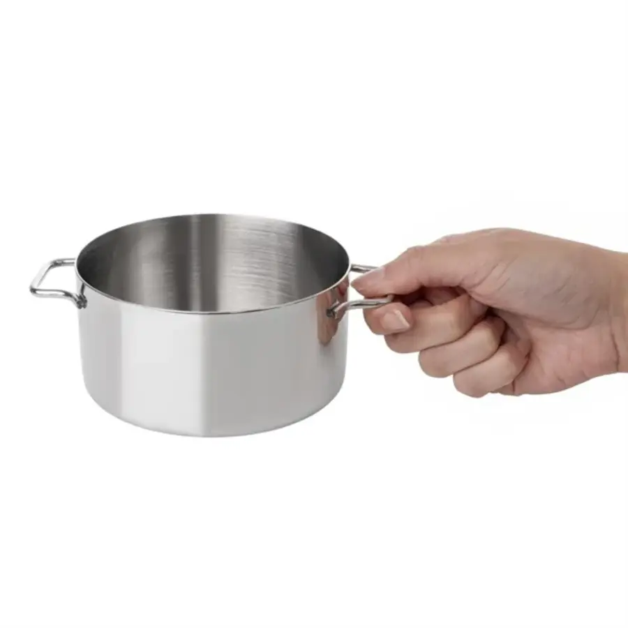 Mini stainless steel frying pan | 675ml | 120(Ø)x60(H)cm