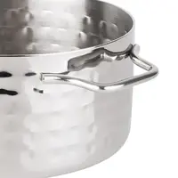 Gehamerde mini braadpan van RVS | 460ml | 10(Ø)x6(H)cm