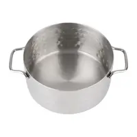 Hammered stainless steel mini frying pan | 460ml | 10(Ø)x6(H)cm