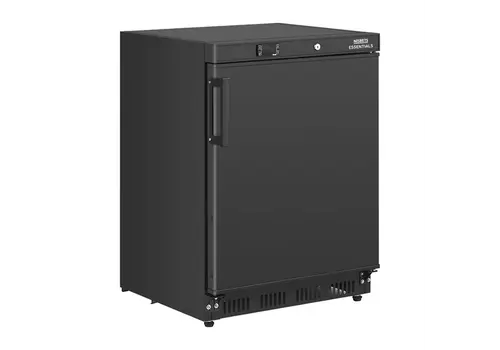  HorecaTraders Under-counter refrigerator | black steel | 60x61.5x85.5 cm | 129 L 