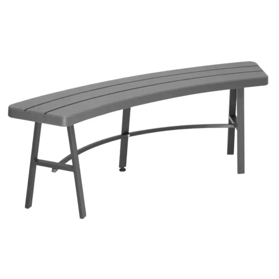 Picnic table set with synthetic resin wood look | 116.8x118.9x74.5 cm