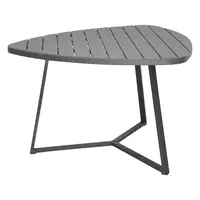 Picnic table set with synthetic resin wood look | 116.8x118.9x74.5 cm