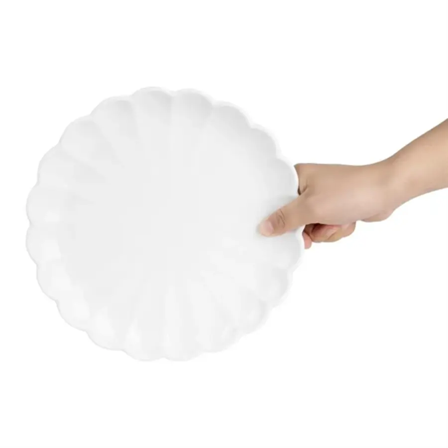 Teller | 22,6 cm | Gewellter Rand | 6 Stück