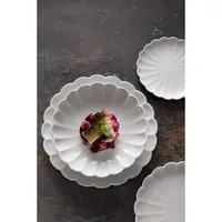 scalloped bowls white 230 mm | 6 pieces