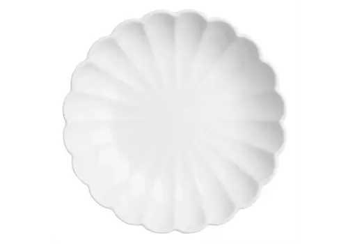  HorecaTraders scalloped bowls white 230 mm | 6 pieces 