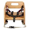 HorecaTraders Booster seat | Dark wood | Incl. 5-point harness | Up to 15kg | 28.4(h) x 29.7(w) x 29.9(d)cm