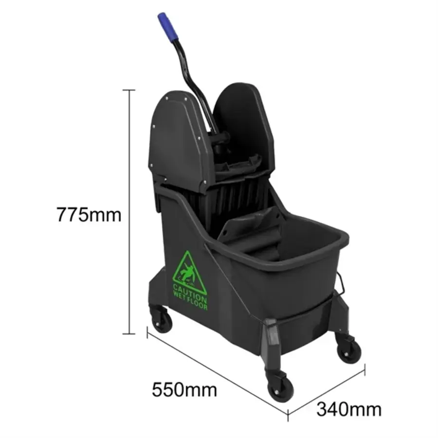 Dweilemmer | Twee Compartimenten | Groen | 30L