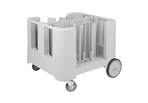  HorecaTraders Plate trolley | Adjustable | 240 plates | HPDE | 76.3(h) x 89.7(w) x 95.2(l)cm 