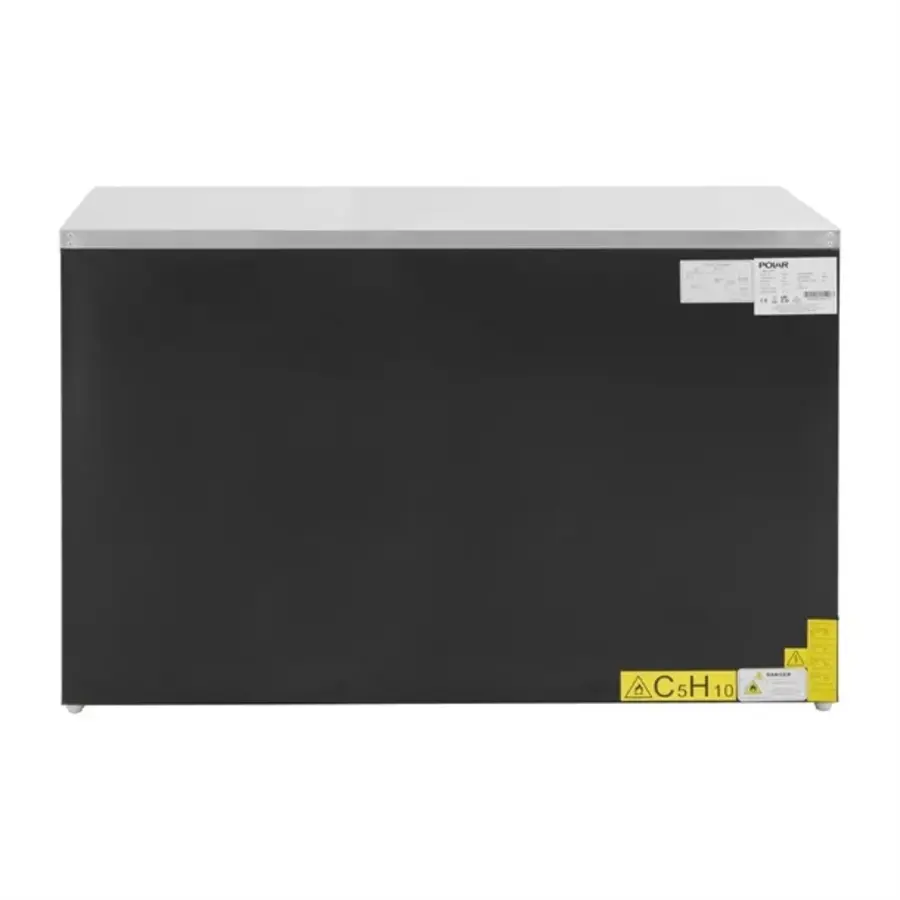 Koelkwerkbank | Zwart | 400L | 3 deurs | 87,5(h) x 137(b) x 70(d)cm