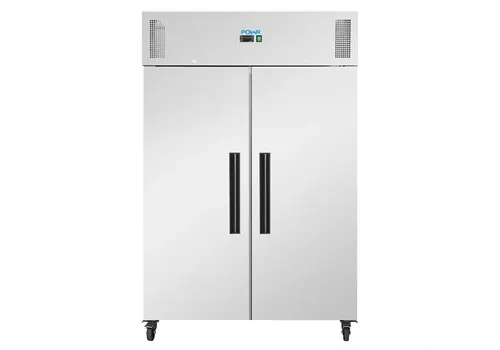  HorecaTraders Koelkast | Staand | 2 deurs | RVS | 1152L | 209(h) x 134(b) x 87,5(d)cm 