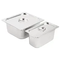 Gastronorm containers | Set | 1/3 and 2/3 | Incl. lid | 15cm deep