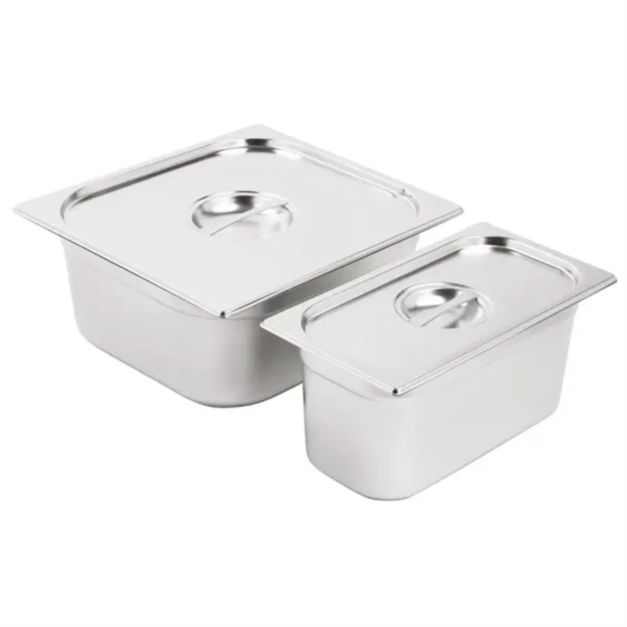Gastronorm containers | Set | 1/3 and 2/3 | Incl. lid | 15cm deep