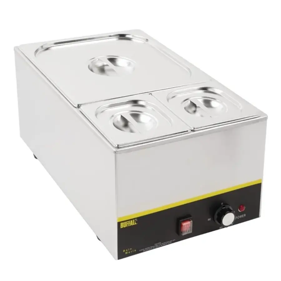 Gastronorm bakken | Set | 2x 1/6 en 2/3 | Met deksel | 15cm diep